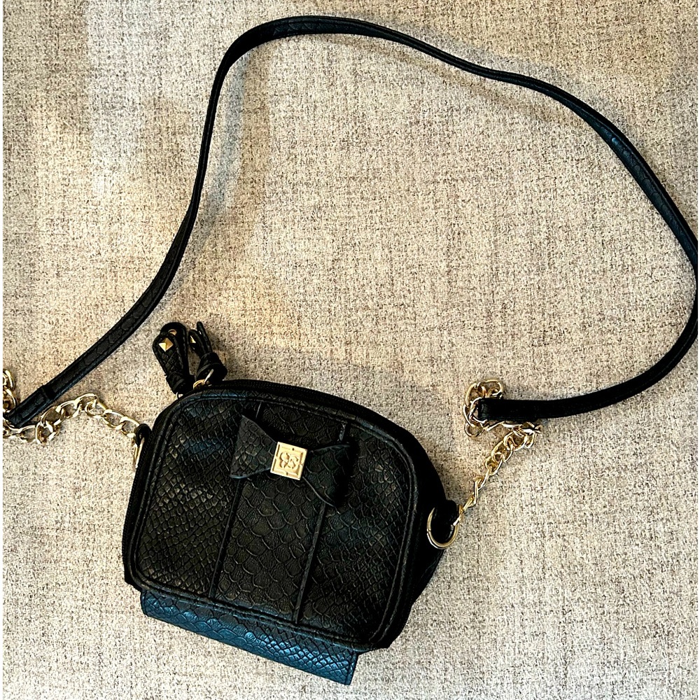 Jessica Simpson Purse with shoulder strap.  2 compartments for cards & cash.